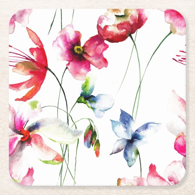 Untersetzer - Wilde Blume (Vorderseite)