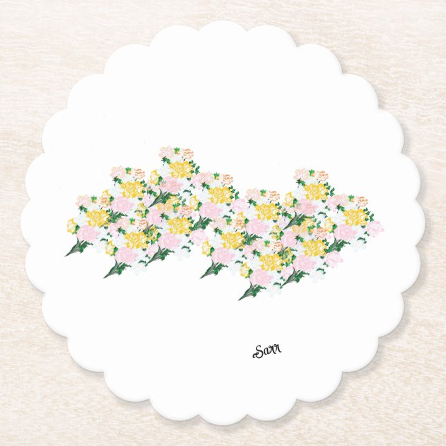 Untersetzer: Winde von Frühlingsblumen Untersetzer (Vorderseite)