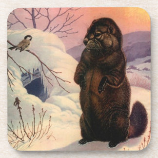 Untersetzer-Winter-wild lebende Getränkeuntersetzer