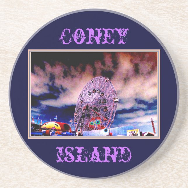 Untersetzer "Wonder Wheel & Sky" (Vorne)