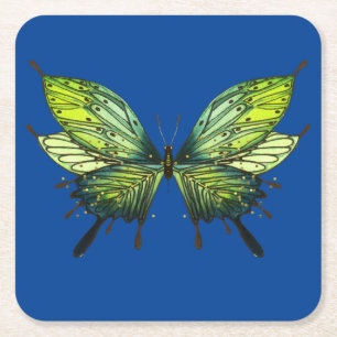 Untersetzer zum Butterfly Papier in Blau und Grün