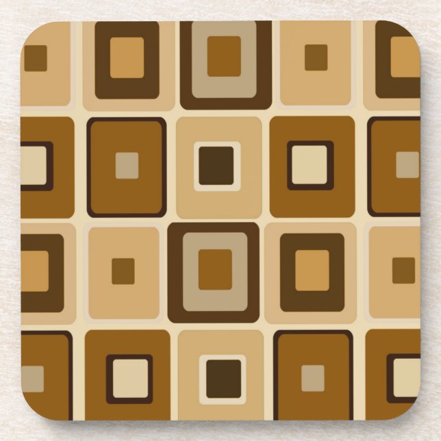 Untersetzer zum Retro-Quadrat (Vorderseite)