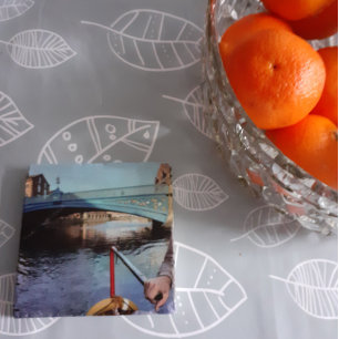 Untersetzer zum Thema Marmorkanal.