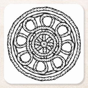 Untersetzer zum Thema Schwarzweiß-Segeln