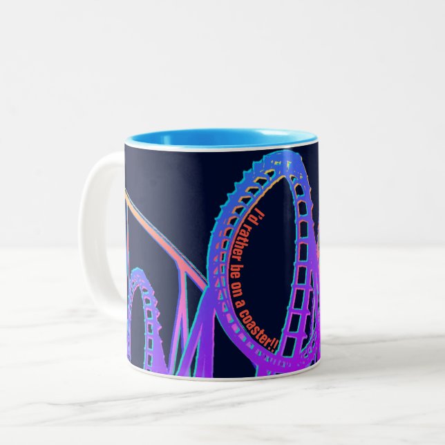 Untersetzer Zweifarbige Tasse (Vorderseite Links)