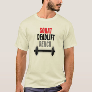 Untersetzte Deadlift Bank T-Shirt