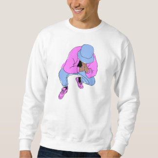 untersetzte Strickjacke Sweatshirt