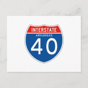 Unterstaatszeichen 40 - Arkansas Postkarte