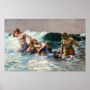 Unterströmung Winslow Homer Poster