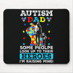 Unterstütze Autismus Stolz Papa Autismus-Bewusstse Mousepad