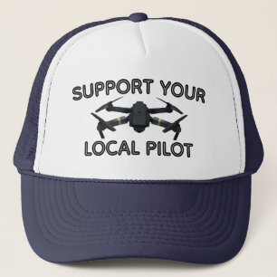 Unterstütze deinen lokalen Piloten™ (UAVs) Trucker Truckerkappe