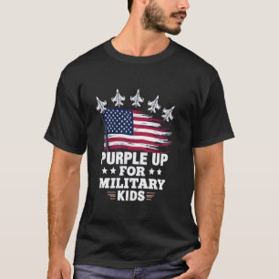 Unterstütze den Purple Up for Military Kids Monat T-Shirt