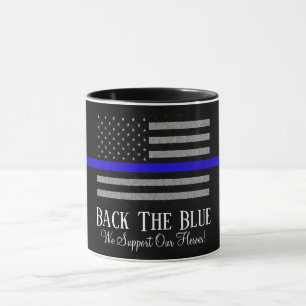 UNTERSTÜTZE DIE POLIZEI-TASSE 'BACK THE BLUE' TASSE