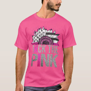 Unterstütze die rosa Schleife Sonnenblume Brustkre T-Shirt