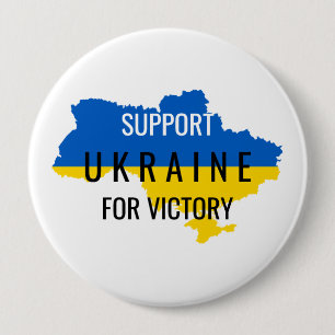Unterstütze die Ukraine für den Sieg Overlay-Butto Button