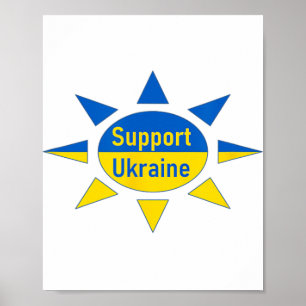 Unterstütze die Ukraine Poster