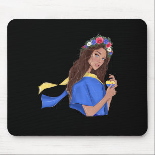 Unterstütze Frieden in der Ukraine Ukrainisches Mä Mousepad