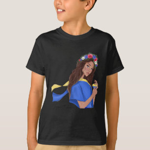Unterstütze Frieden in der Ukraine Ukrainisches Mä T-Shirt