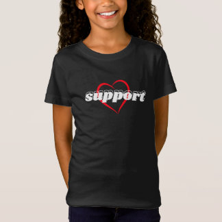 Unterstütze Herz-Design – Rotes Liebessymbol mit k T-Shirt