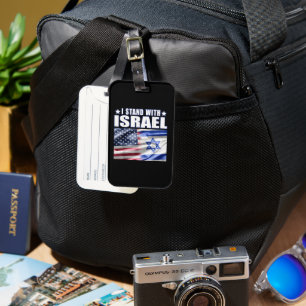 Unterstütze Israel Ich stehe hinter Israel  Gepäckanhänger