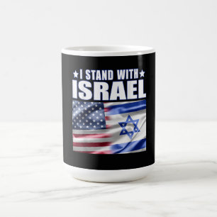 Unterstütze Israel Ich stehe hinter Israel  Kaffeetasse