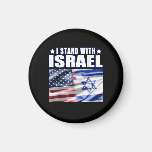 Unterstütze Israel Ich stehe hinter Israel Magnet