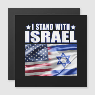 Unterstütze Israel Ich stehe hinter Israel  Magnetkarte