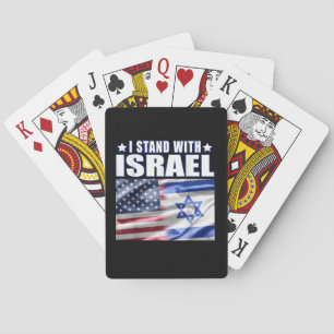 Unterstütze Israel Ich stehe hinter Israel Spielkarten