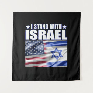 Unterstütze Israel Ich stehe hinter Israel  Wandteppich