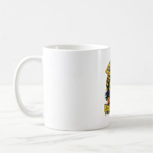 Unterstütze lokale Hexen Halloween Katze Hexenhut Kaffeetasse