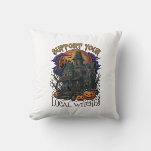 Unterstütze lokale Hexen Halloween Spukhaus Pumpe Kissen