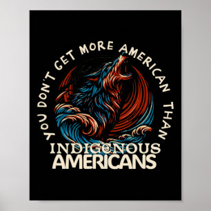 Unterstütze Native Americans gegen Trump Poster