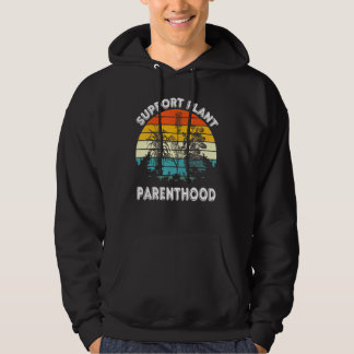 Unterstütze Pflanzenelternschaft Retro Vintage Gär Hoodie