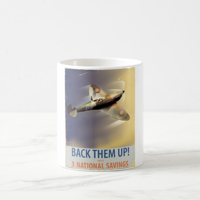 Unterstütze sie! WW2-Plakat Kaffeetasse (Mittel)