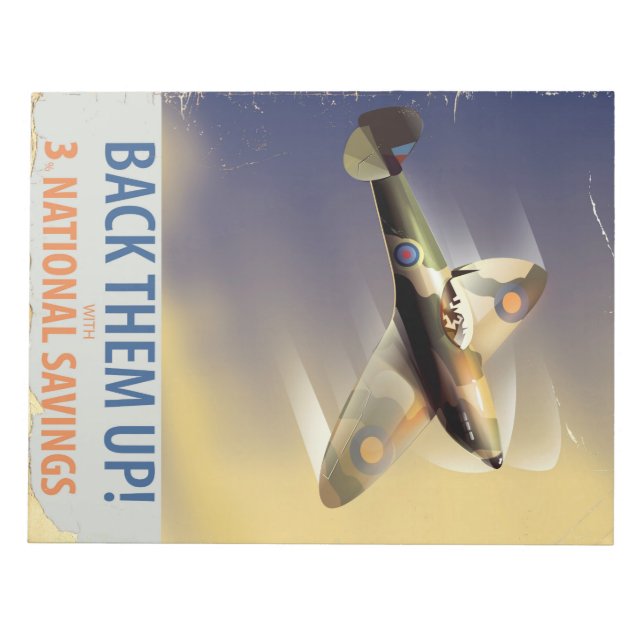 Unterstütze sie! WW2 Plakat Notizblock (Vorderseite)