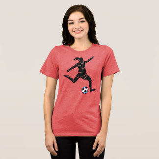 Unterstütze Trans-Athleten - Fußball Tri-Blend Shirt