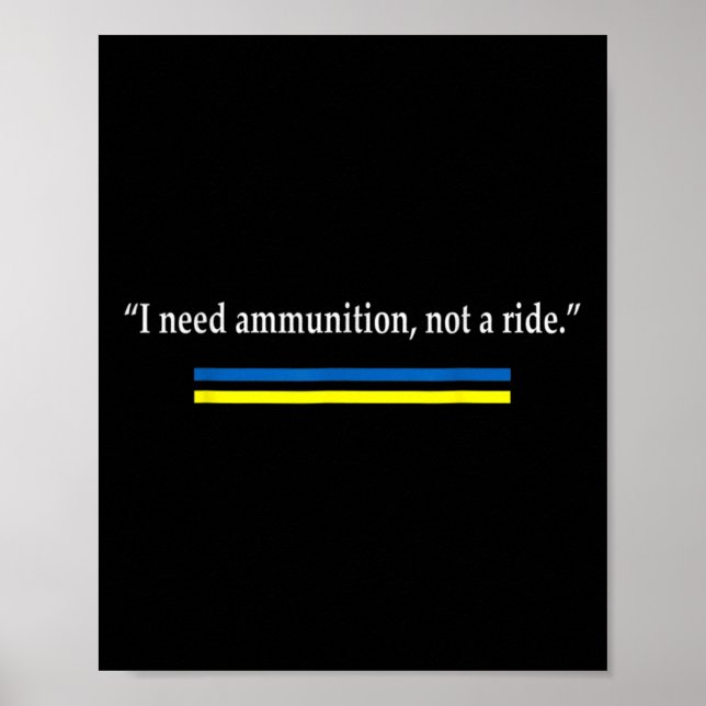 Unterstütze Ukraine 1  Poster (Vorne)