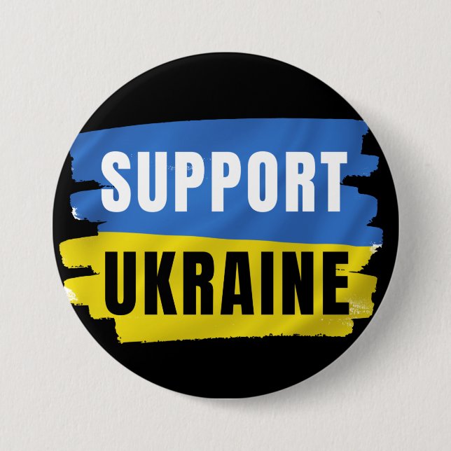 UNTERSTÜTZE UKRAINE BUTTON (Vorderseite)