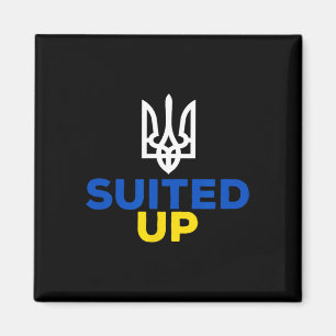 Unterstütze Ukraine Dies ist mein Anzug Ukrainisch Magnet