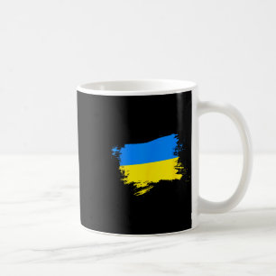 Unterstütze Ukraine Flagge Ukrainischer Stolz Herz Kaffeetasse