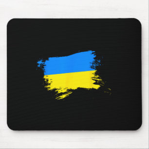 Unterstütze Ukraine Flagge Ukrainischer Stolz Herz Mousepad