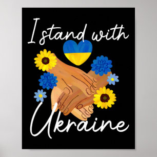 Unterstütze Ukraine Frieden Einheit Ukraine Hoffnu Poster