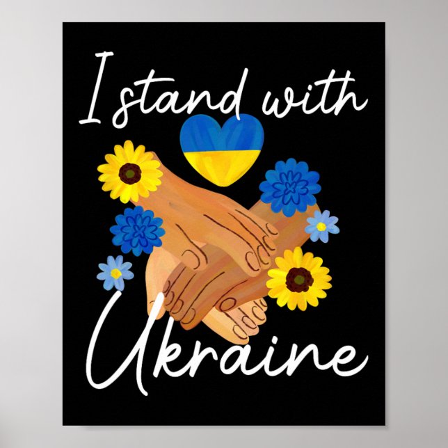 Unterstütze Ukraine Frieden Einheit Ukraine Hoffnu Poster (Vorne)