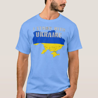 Unterstütze Ukraine Ich stehe hinter der Ukraine T-Shirt