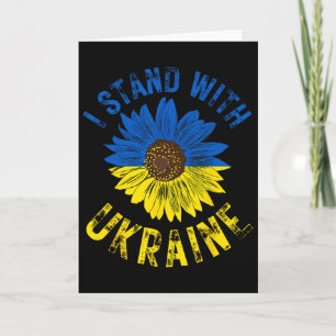 Unterstütze Ukraine Ich stehe mit der ukrainischen Karte