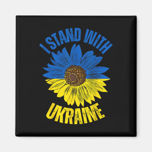 Unterstütze Ukraine Ich stehe mit der ukrainischen Magnet