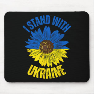 Unterstütze Ukraine Ich stehe mit der ukrainischen Mousepad