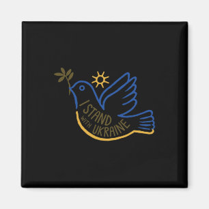 Unterstütze Ukraine Ich stehe mit Ukraine Magnet