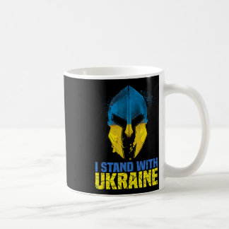 Unterstütze Ukraine Ich stehe mit Ukraine Spartan Kaffeetasse