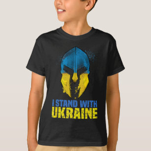 Unterstütze Ukraine Ich stehe mit Ukraine Spartan T-Shirt